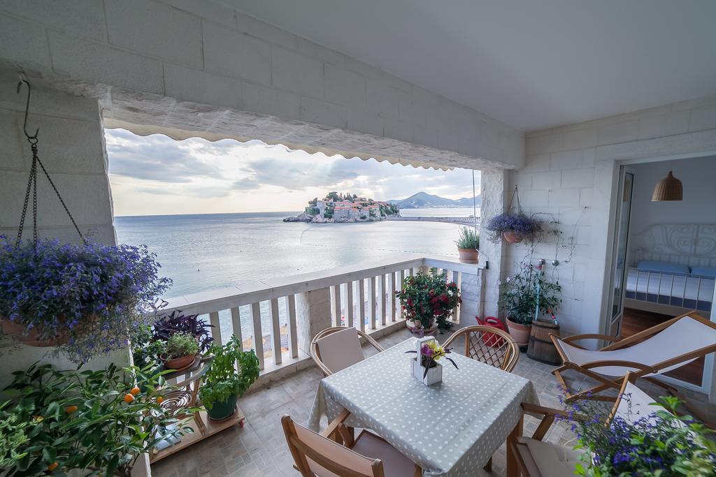 Beachfront First Line View Ilha Sveti Stefan Exterior foto